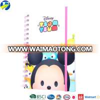 FJ brand wholesale kids notebook paper custom school Tsum Tsum note book hardcover spiral notebook